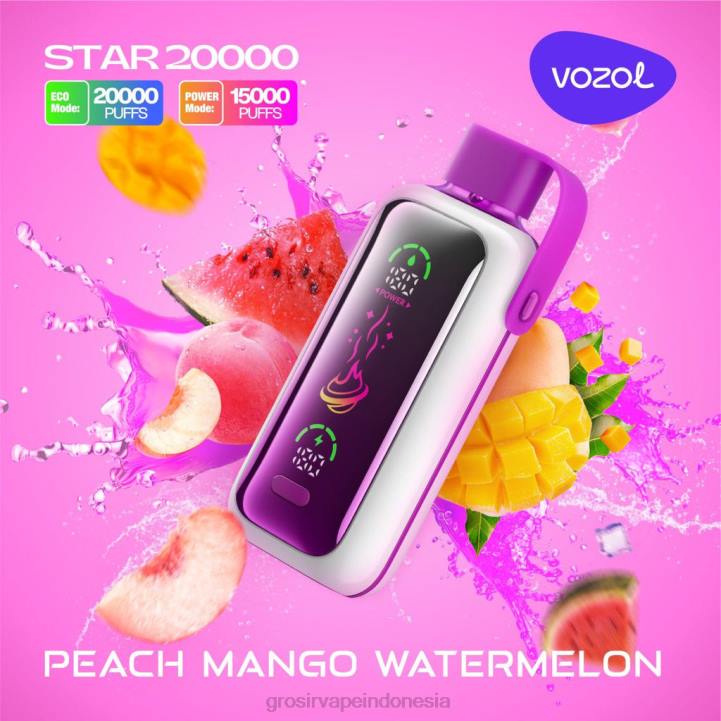 VOZOL STAR 20.000 semangka mangga persik 32NB16 Grosir Vape Pekanbaru
